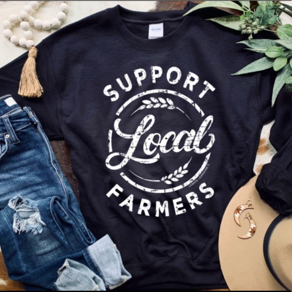 Support local farmer sweater